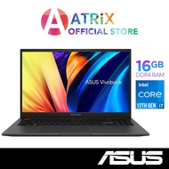 【Express Delivery】ASUS Vivobook S 15 K3502ZA-MA299W | 15.6inch OLED 2.8K (2880 x 1620)  | Intel Iris Xe Graphics | Intel Core i7-12700H | 16GB DDR4 | 512GB SSD | Win11 Home | 2Y ASUS Warranty