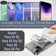 Xiaomi Poco X5 X6 Pro 5G Front Back Nano Hydrogel Phone Screen Protector Film