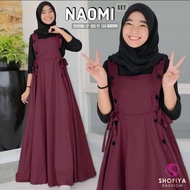 STELAN OVERALL ANAK PEREMPUAN USIA 11-12-13-15TH / NAOMI SET OVERALL + INNER SPANDEK / PAKAIAN ANAK 