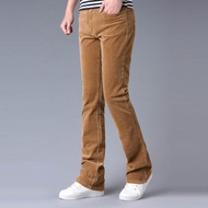 Men's Corduroy Micro-Flared Pants, Korean Slim-Fit Flared Pants