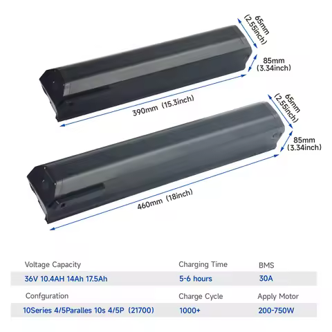 36v Dorado battery 10.4ah 11.6ah 14ah 17.5ah E Bike Reention Dorado pro 36volt Batterie for Bintelli