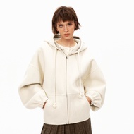 Wool Coat Lazy Loose Hooded 3D Shape Warm