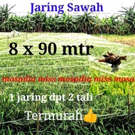 Jaring burung mandar ruak kelelawar jaring pelindung hama sawah jaring penutup padi