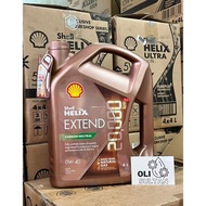 SHELL HELIX EXTEND 0W-40 4L | BARCODE HIJAU ORIGINAL | OLI SHELL | OLI