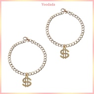 Yoo Glitters Charm Cats Necklace Rhinestones Pendant Decorative Cats Jewelry 2PCS