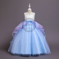 Comel Kids Princess Elegant Ball Gown Tulle Flower Girl Princess Dress Unicorn Long Gown