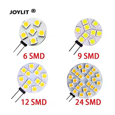 Led Bulb G4 10Pcs/lot G4 Led Bulb 5050 SMD Light CRI90 1W 2W 3W DC 12V 6/9/12/24Leds 360° 3000K Warm