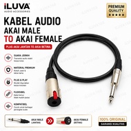 1Mtr Audio Cable Jack Akai 6.5mm Male To Akai Female