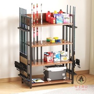 Fishing Rod Placement Rack Fishing Rod Bracket Rack Display Rack Household Fishing Gear Storage Cabi