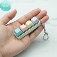ThickRich 4 Keys Finger Button Mechanical Keyboard Keycaps Colorful Keychain Fidget Toys Press Keybo