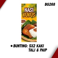 SET BUNTING DAN BANNER | NASI KUKUS