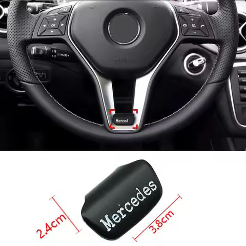 Car Emblem Steering Wheel Sticker Decoration Accessories For Mercedes Benz AMG Brabus Maybach W204 G