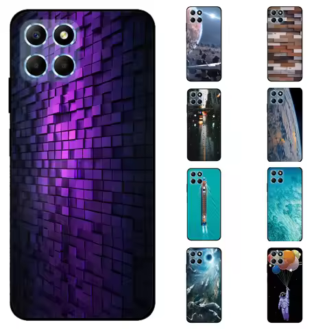 For Honor 70 Lite Case Soft TPU Silicone Painted Cat Black Back Covers For Huawei Honor70 Lite RBN-N