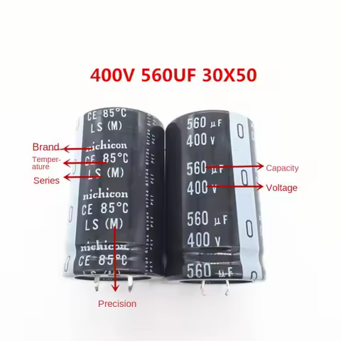 1PCS-20PCS 400V560UF 30X50 Nichicon electrolytic capacitor 560UF 400V Higt quality