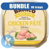 Bronco Chicken Pâté Dog Wet Food 100g X96