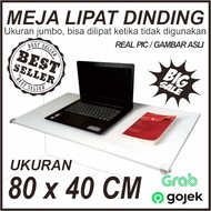 meja lipat dinding 80 x 40 cm