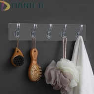 DANILO Storage Rack Autohesion PVC for Bathroom,Kitchen Traceless Multi-Application Clothes Hanger