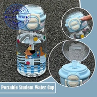 MAELOVE2 500ml Cute Bear Plastic Cup Portable Straw Cup 2025 Water Kids Cup Double High-value New Dr