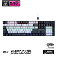 Nubwo คีย์บอร์ดเกมมิ่ง Mechanical พร้อมด้วยไฟ mini RGB มี 2 สวิตช์ให้เลือก Blue / Red รุ่น X62 รับปร