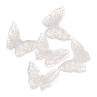 St.kunkka ลูกปัดอะคริลิคผีเสื้อขนาดใหญ่27.5X37.5มม. 5-10ชิ้นลูกปัดนางเงือกสำหรับทำสร้อยคอ DIY สร้อยข