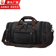 2025 Autumn New Style Men's Fashion Outdoor Travel Bag Portable Canvas Messenger Backpack Trendy Lar