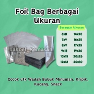 Aluminum Foil Bag Sachet Packaging for Powdered Snack Seasoning Containers | FOIL 12x12 12x15 12x20 