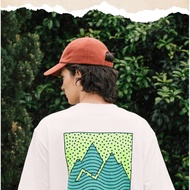 ELEMENT Skateboard Short sleeved T-shirt Men's Retro Mountain Printed Cotton