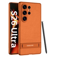 Gelankoo | Ultra-Thin Luxury Leather Foldable Phone Case for Samsung S26Ultra Full Protection Durabl
