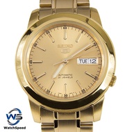 Seiko 5 SNKE56K1 SNKE56K SNKE56 Automatic Gold Tone Stainless Steel Analog Men s Watch