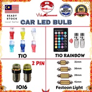 WeConnect Universal Car LED Bulb - T10/4038/1157/1016/T20/T10 Rainbow/Festoon light/Room Light Lampu