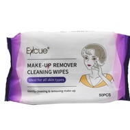 Excue Makeup Remover Wipes (50 sheets/pack)