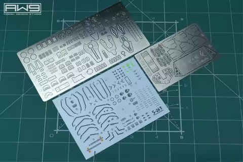 MADWORKS S53 Metal Etching Parts with Decals for THE WITCH FROM MERCURY 1/144 HG CALIBARN Model Hobb