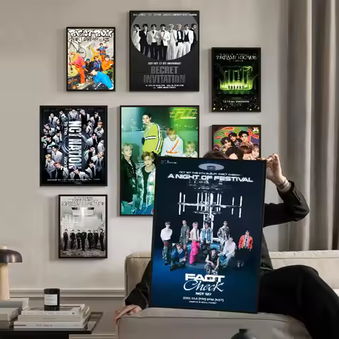K-kpop NCT DREAM DIY Sticky Poster Whitepaper Prints Posters Artwork Vintage Decorative Painting