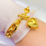 COP 916 EXACTLY KOREAN GOLD HAND CHAIN (BRACELET) 916 gold bracelet