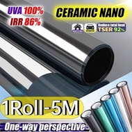 【1roll 500cm】One Way Mirror Window Film Reflective Home Privacy Solar Tint Foil Glass Sticker