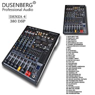 Dusenberg - 5 Channel Audio Mixer - Denza 4 - 380 DSP Effects - Compress - Bluetooth - Equalizer - O