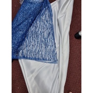 Kain Lace glitter exclusive murah colour biru