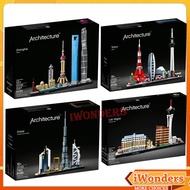 All SET City Street View Architecture Building Blocks Architecture Model Ornament Collection Adults 