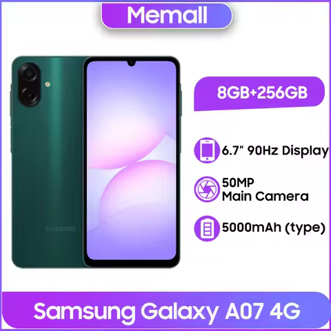 Samsung Galaxy A07 4G 8GB + 256GB 50MP rear camera 5000mAh big battery 6.7 "90Hz Display One UI Blue