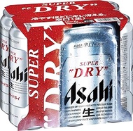 Asahi Super Dry Beer Can, 6 x 500ml