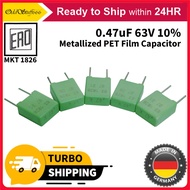 0.47uF 470nF 63V 10% Metallized PET Film Capacitor