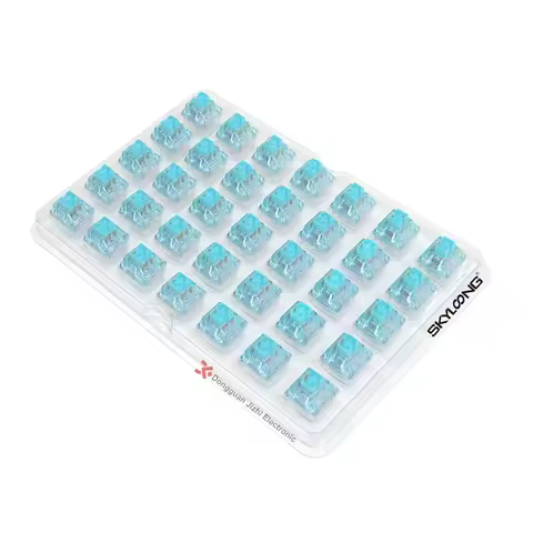 SKYLOONG Switch Glacier Silent Cucl2 Mechanical Switch 35Pcs/Set Keyboard Accessories 3pin/5pin Mech