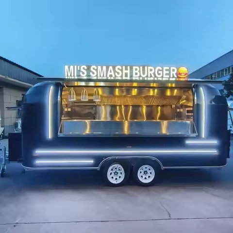 Food Truck Trailer Fully Equipped Us Pizza Trailer Ice Cream Truck Catering Food Trailer Taco Food T