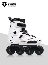 A-Old Roller Skates F6S Professional Street Brush Inline Ice Skates Leisure Flat Flower Brake Roller