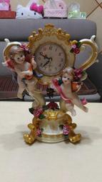 歐洲風古典藝術桌上時鐘 擺飾 高29cm 可至三重當面自取