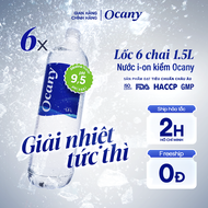 Lốc 6 chai nước ion kiềm Ocany chai 1.5l