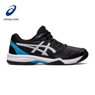 ASICS Men GEL-DEDICATE 7 Tennis Shoes in Black/Island Blue