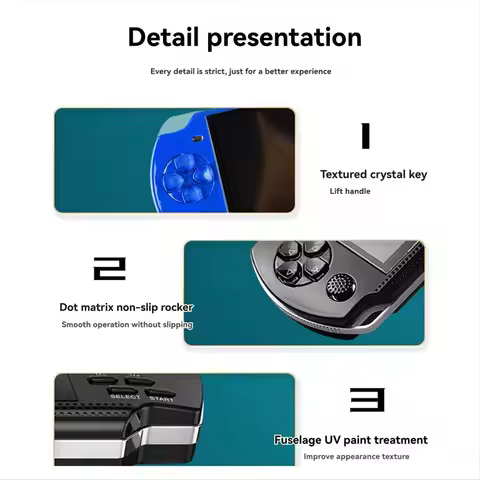 X6 Handheld Game Console 4.3 Inch Screen Mp4 Player Mp5 Game Player 8gb Support for Game Camera Vide