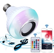 Lampu Disko Speker Musik Bluetooth - Bohlam Speaker Bluetooth - Lampu Music LED RGB Speaker Lampu LE