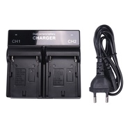 Dual Channel battery charger for SONY NP - F970 F750 QM91D FM50 FM500H FM55H F960 battery